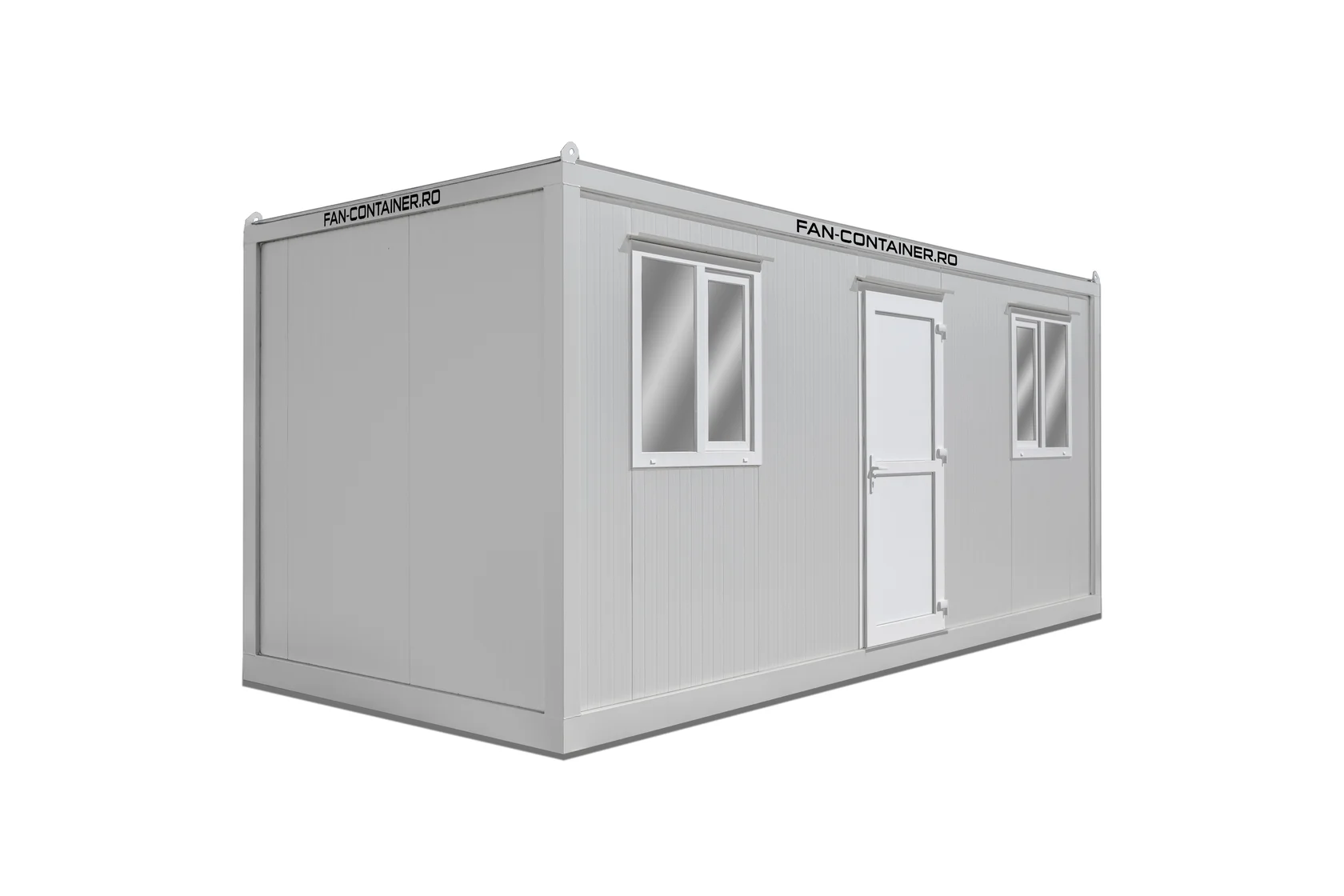 041 RAL 9002 semiprofil 1 cu scris Container de locuit 6 m/2 ferestre - imagine 1